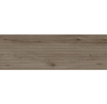 Dekorativní deska s dřevěnou strukturou a vodorovnými drážkami