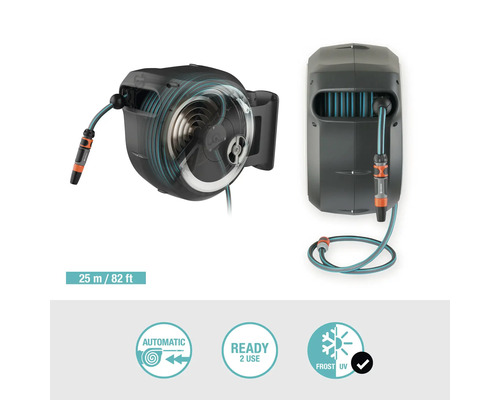 Nástěnný box na hadici Gardena s 25 metry hadice