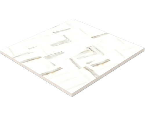 Jednotlivá podlahová dlaždice se vzhledem mramoru