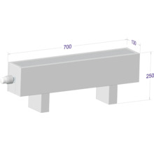 Stojící konvektor Licon Heat KORALINE Optimal LKO New 250x700x130 mm bílá