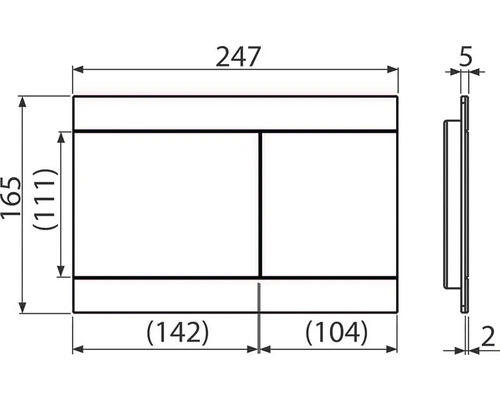 Technický nákres krytu s rozměry