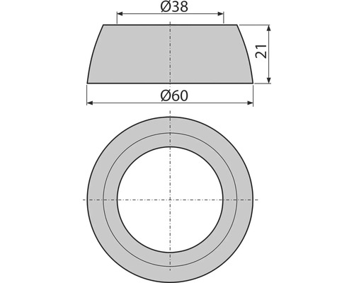 Technický výkres pouzdra s rozměry