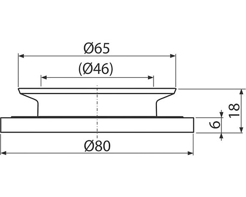 Technický výkres součásti s rozměry v milimetrech