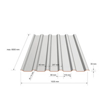 Profilovaný plech s rozměry