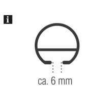 Symbol pro průměr přibližně 6 milimetrů