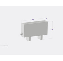 Stojící konvektor Licon Heat KORALINE Basic LKB 400x600x130 mm bílá