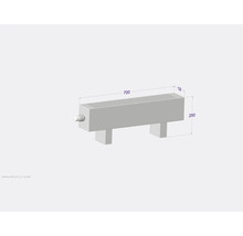 Stojící konvektor Licon Heat KORALINE Basic LKB 250x700x130 mm bílá