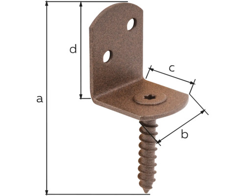 Rohový spoj s vrutem pro upevnění dřevěných konstrukcí