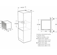 Vestavné rozměry mikrovlnné trouby