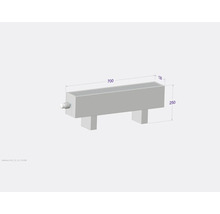 Stojící konvektor Licon Heat KORALINE Optimal LKO New 250x700x130 mm bílá