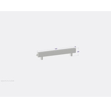 Technický výkres betonového prvku o rozměrech 1400 x 80 x 250 milimetrů.