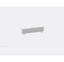 Renderované zobrazení betonového truhlíku o rozměrech 1800 x 180 x 400 mm.