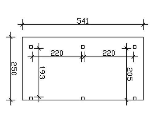 Technický výkres s rozměry.