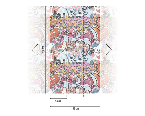 Fototapeta s graffiti motivem a rozměry