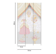 Foto tapeta s motivem princezny, rozměry 159 x 280 cm