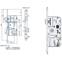 Zadlabací zámek K221 l bzn 72/77, K221lbzn