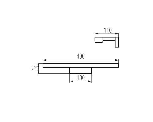 Technický výkres s rozměry