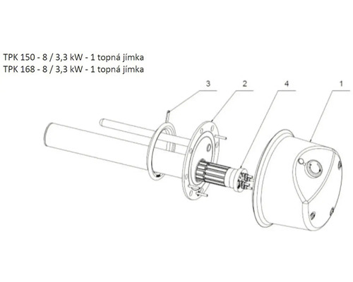 Topné těleso pro ohřívač vody