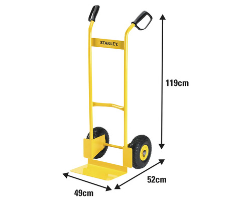 Žlutý rudl o rozměrech 49 cm šířka, 52 cm hloubka a 119 cm výška