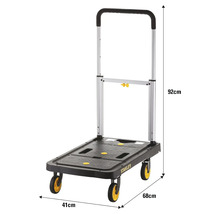 Transportní vozík Stanley o rozměrech 92 x 68 x 41 cm.
