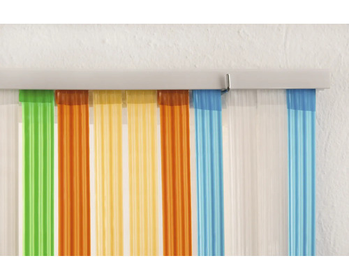 Záclona se smyčkovým závěsem v různých barvách