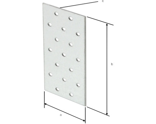 Děrovaný plech s rozměry pro použití ve stavebnictví