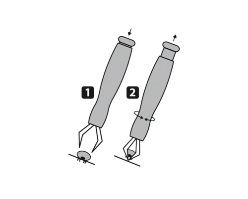 Návod na odstranění klíštěte pomocí odstraňovače klíšťat
