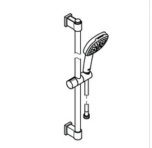 Sprchový set bez baterie Grohe Quickfix Vitalio Comfort 110 x 110 mm chrom