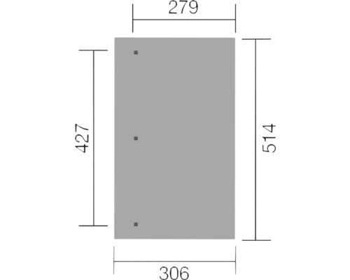 Rozměry obdélníkového objektu s různými údaji o délce.