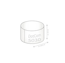 Ilustrace kulatého produktu DotCom 5030 o průměru přibližně 50 cm a výšce přibližně 30 cm.