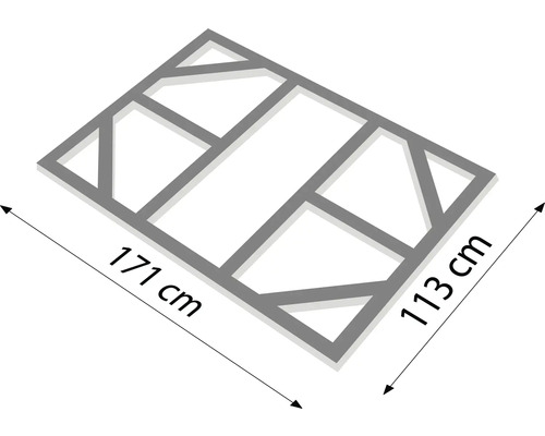 Dekorativní rám, 171 cm x 113 cm, pro nástěnné dekorace