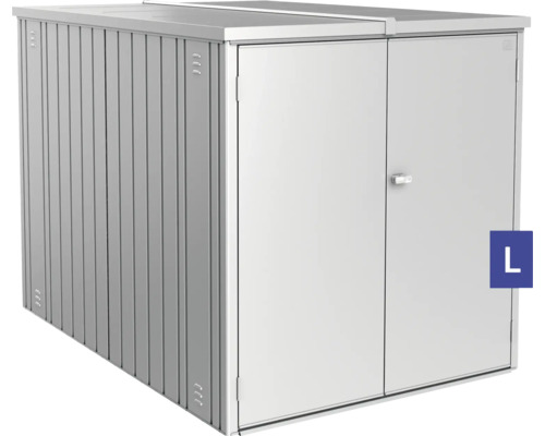 Kovová skříň na nářadí s dvoukřídlými dveřmi