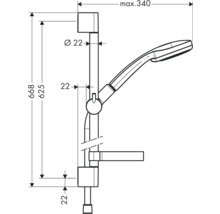 Sprchový set Hansgrohe Croma 100 Vario Unica'C 27772000