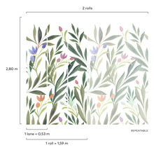 Tapeta s květinovým vzorem, opakovatelný design