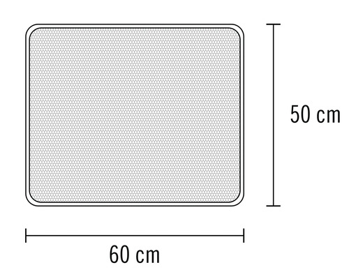 Síť proti hmyzu o rozměrech 60 x 50 centimetrů
