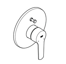 Baterie Grohe pro montáž na stěnu