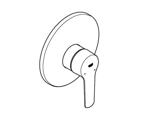 Nástěnná sprchová baterie s pákou