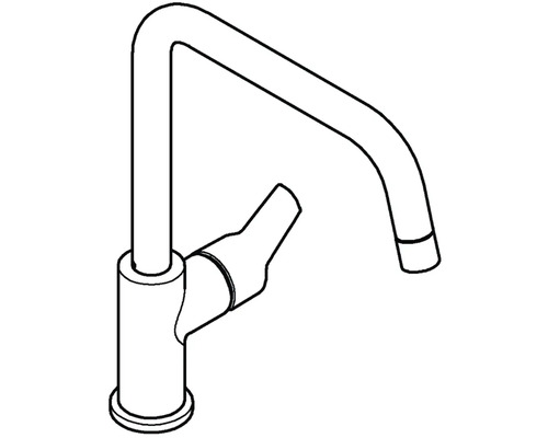 Kresba vodovodní baterie