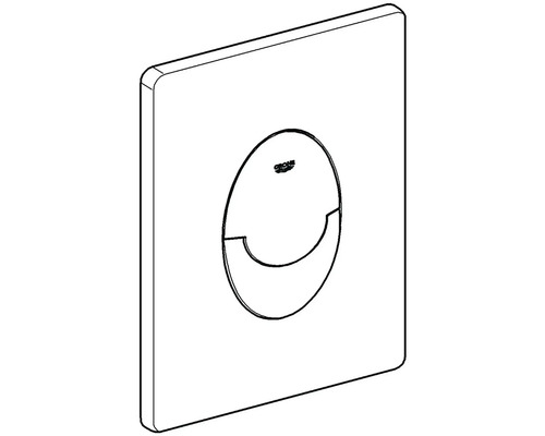 Logo Grohe na ovládací desce pro splachování