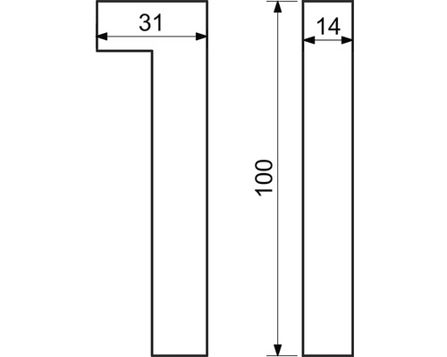 Technický nákres s rozměry výrobku.