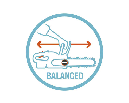 Symbol pro vyváženou motorovou pilu