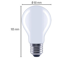 Obrázek žárovky o výšce 105 mm a šířce 60 mm