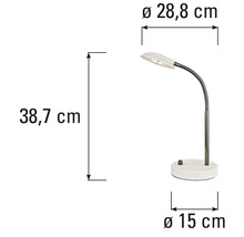 Rozměry stolní lampy