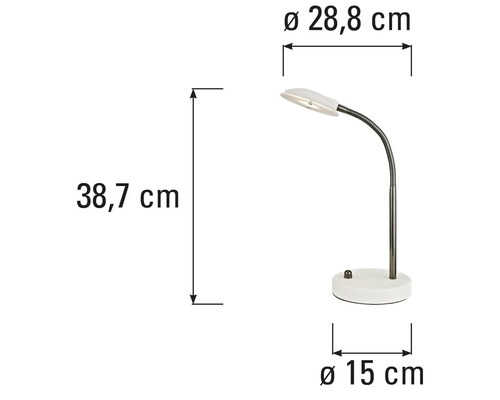 Rozměry stolní lampy