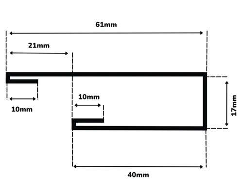 Technický nákres s rozměry