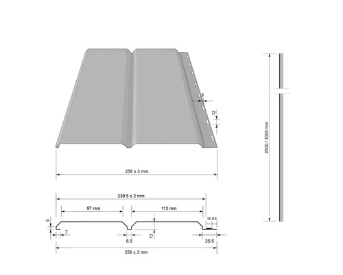 Rozměry fasádního obkladu