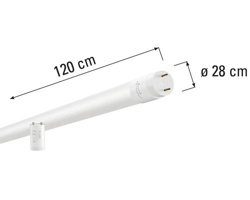 LED trubice, délka 120 cm, průměr 28 cm