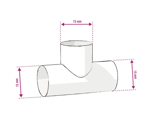 T-kus o průměru 15 milimetrů