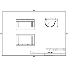 Technický výkres plastového okapového spoje