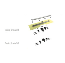 Přehled komponentů Basic Drain 28 a Basic Drain 50